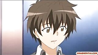 Bandit Gangbang of Rope-Bound Hentai Guy's Girl Friends