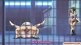 Bandit Gangbang of Rope-Bound Hentai Guy's Girl Friends