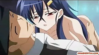 Bandit Gangbang of Rope-Bound Hentai Guy's Girl Friends