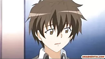 Bandit Gangbang of Rope-Bound Hentai Guy's Girl Friends