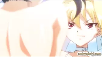 Shemale hentai bigboobs footjob and hard fucked in the swimming pool