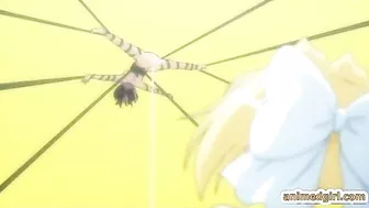 Shemale hentai bigboobs footjob and hard fucked in the swimming pool