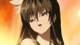 Chained Hentai Threesome Gets Squeezed Huge Boobs