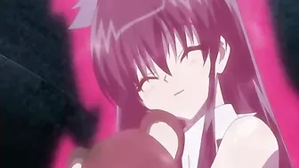 Chained Hentai Threesome Gets Squeezed Huge Boobs