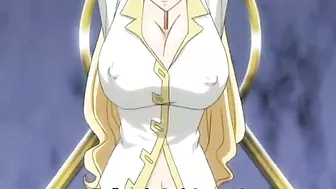 Chained Hentai Threesome Gets Squeezed Huge Boobs