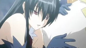 Chained Hentai Threesome Gets Squeezed Huge Boobs