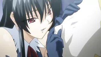 Chained Hentai Threesome Gets Squeezed Huge Boobs