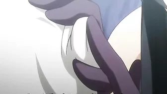 Chained Hentai Threesome Gets Squeezed Huge Boobs