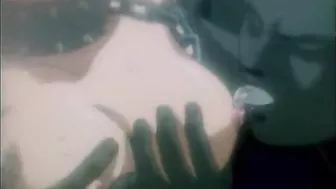 Chained hentai with blindfold fucked by ghetto bandits, roped and tied