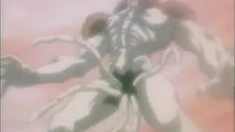 Chained hentai with blindfold fucked by ghetto bandits, roped and tied