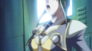 Chained hentai bigboobs group assfucked by bandits, anime