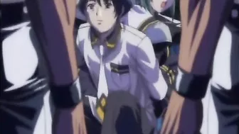 Chained hentai bigboobs group assfucked by bandits, anime