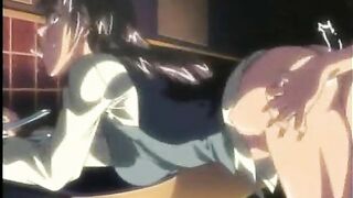 Bondage hentai fingering wetpussy squeezed bigtits anime
