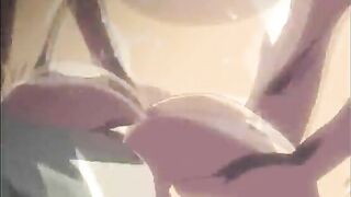 Bondage hentai fingering wetpussy squeezed bigtits anime