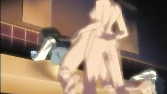 Bondage hentai fingering wetpussy squeezed bigtits anime