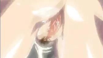 Bondage hentai fingering wetpussy squeezed bigtits anime