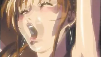 Bondage hentai fingering wetpussy squeezed bigtits anime