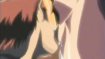 Bondage hentai fingering wetpussy squeezed bigtits anime