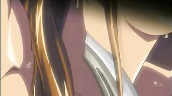 Bondage hentai fingering wetpussy squeezed bigtits anime