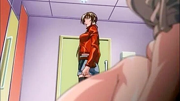 Bondage hentai fingering wetpussy squeezed bigtits anime