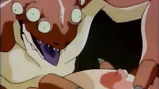 Hentai schoolgirl gangbanged by monstrous frogs in this steamy anime