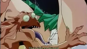 Hentai schoolgirl gangbanged by monstrous frogs in this steamy anime