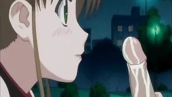 Hentai Maid in Leash Gets Pushed to Suck Hard Cock - Young Anime