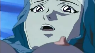 Nun Gets Licked in Pussy by Monster in Hentai Anime