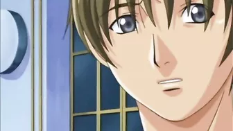 Chained Cock Gets Licked and Fucked in Anime Bondage Hentai