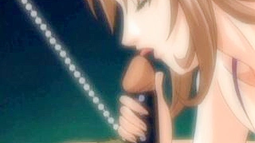 Chained Cock Gets Licked and Fucked in Anime Bondage Hentai
