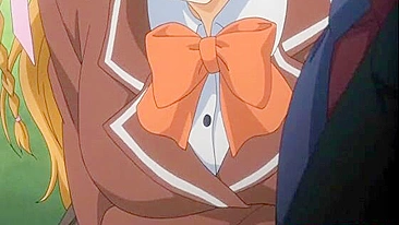 Fingering and sucking cock in anime with big boobs