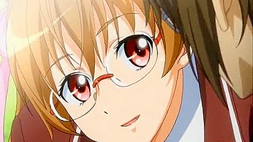 Fingering and sucking cock in anime with big boobs