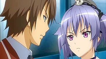 Fingering and sucking cock in anime with big boobs