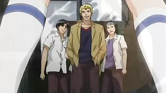 Tied-Up Hentai Coed Gangbanged by Bandits in Anime Orgy