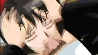 Cute hentai schoolgirl dildoed pussy and assfucked, anime