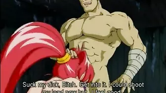 Redhead Hentai Ninja Gets Squeezed Her Tits by Ghetto Anime Bald