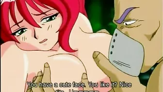 Redhead Hentai Ninja Gets Squeezed Her Tits by Ghetto Anime Bald