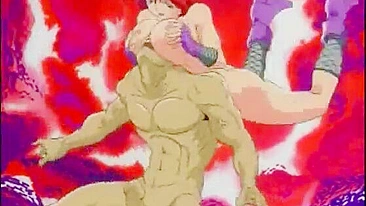 Redhead Hentai Ninja Gets Squeezed Her Tits by Ghetto Anime Bald