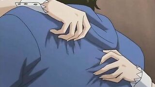 Bigtits hentai coed sucking cock and wetpussy fucking and creampie, Anime, Bigtits