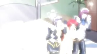 Bondage Muzzled Maid Fucks and Sucks in Hentai Anime