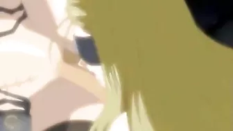 Bondage Muzzled Maid Fucks and Sucks in Hentai Anime