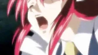 Bondage Muzzled Maid Fucks and Sucks in Hentai Anime