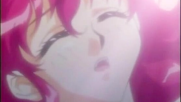 Redhead hentai sucks big cock and gets hard poked by black pervert guy - Anime