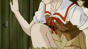 Hentai Schoolgirl with Muzzle Gangbanged by Rope Bondage and Tied Up in Anime