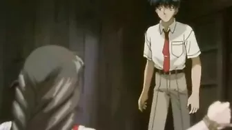 Hentai Schoolgirl with Muzzle Gangbanged by Rope Bondage and Tied Up in Anime