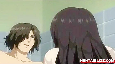 Hot bigboobs hentai sucking cock and fucking in the bathtub, anime,  bigboobs,  hentai,  sucking,  cock,  fucking