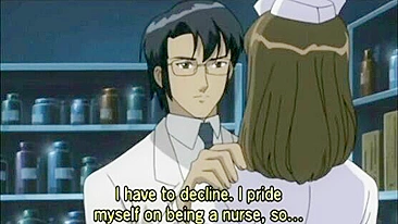 Tied Up Hentai Nurse with Muzzle Gets Fingered Pussy - Anime Bondage