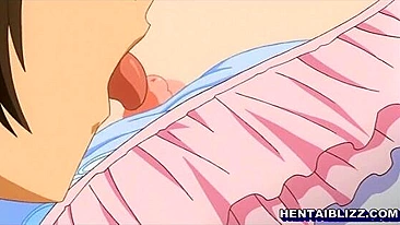 Cute hentai schoolgirl sucking bigcock and wetpussy fucking, anime