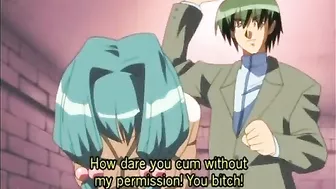 Cute hentai gets chained and whipped hard, anime - Watch now!
