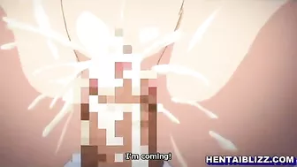 Busty Anime Fucks Her College Cartoon classmate